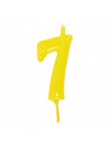 Vela Número 7 Amarelo